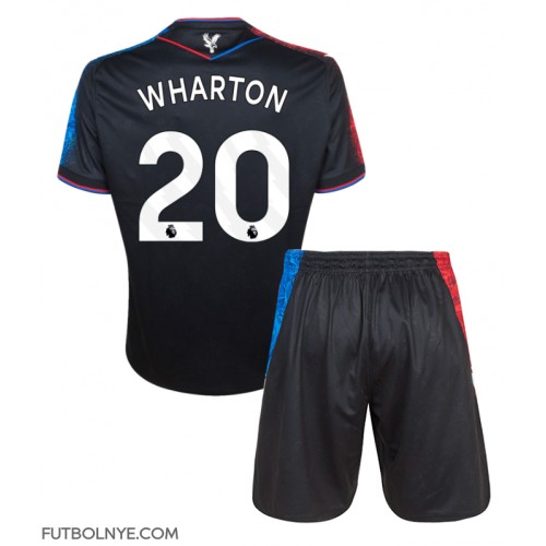 Camiseta Crystal Palace Adam Wharton #20 Tercera Equipación para niños 2024-25 manga corta (+ pantalones cortos)